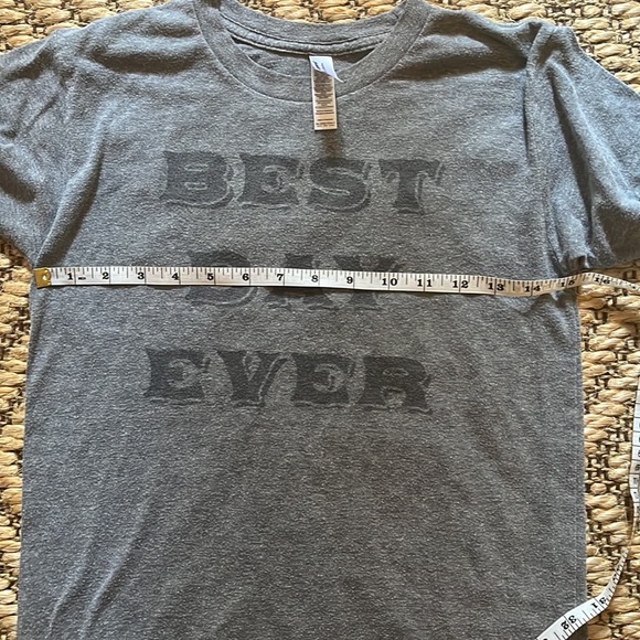 Best Day Ever Graphic Short Sleeve T Shirt YOUTH Grey Black Size 12 SOFT - Picture 5 of 7